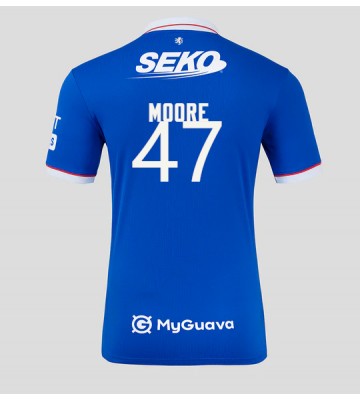 Rangers Mikey Moore #47 Domácí Dres 2025-26 Krátkým Rukávem Rangers Mikey Moore #47 Domácí Dres 2025-26 Krátkým Rukávem